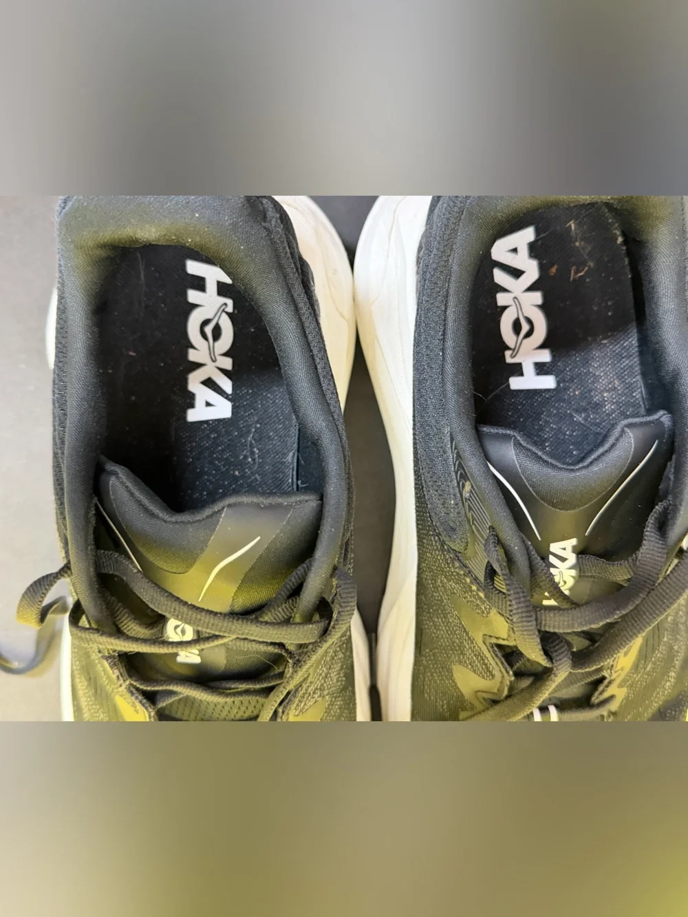 Hoka One One Gaviota 6 Women’s Size 9.5D WIDE Black White Running Shoes